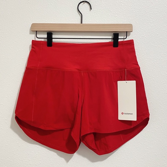 lululemon athletica Pants - Lululemon Speed Up HR Short 4” Lined Dark Red